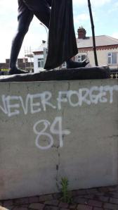 The statue of Mahatma Gandhi in Leicester