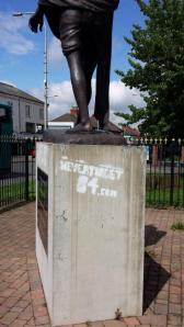 The statue of Mahatma Gandhi in Leicester
